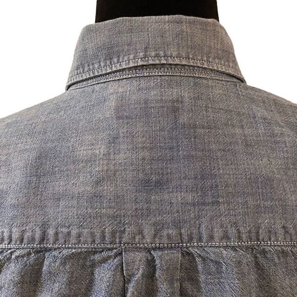 Gap Size M Denim Long Sleeve Button Down Top - Picture 7 of 11